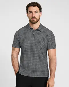 Express Geo Block Jacquard Polo