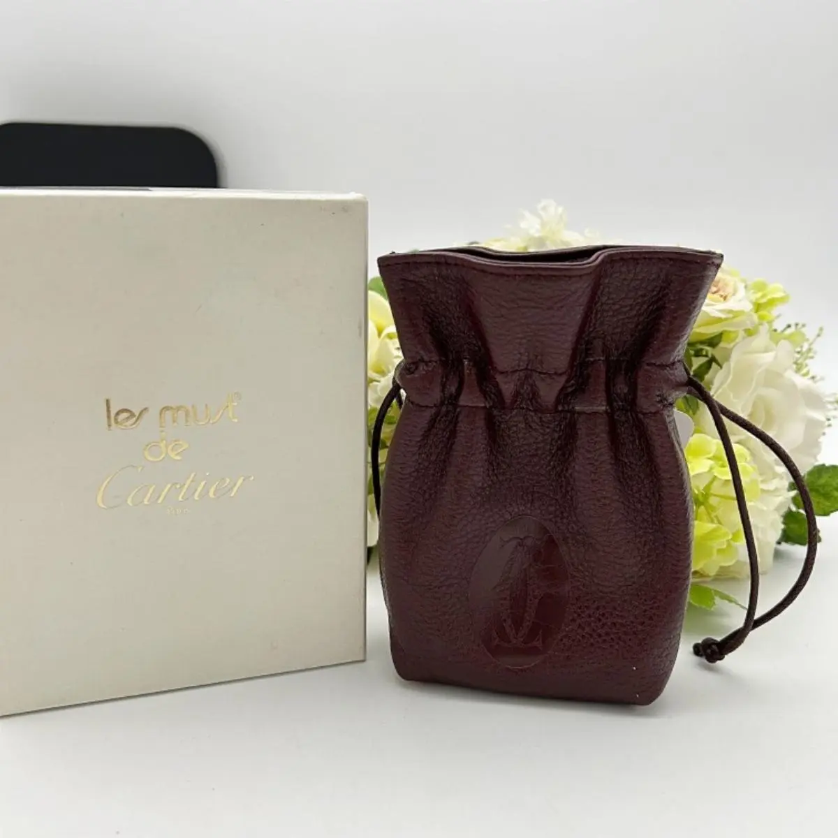 Pre-owned Cartier As Shown Shoulder Bags Vintage Must Line Drawstring Pouch ca0303ss