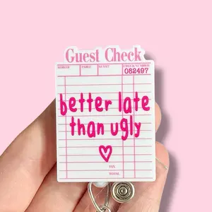 Glitter My Badge Funny sarcastic server badge reel for nurse and hospital workers. Badge clip Badge pull - Retractable swivel clip with a 360 rotation. Great gift for coworker. Healthcare