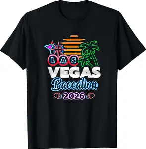 100%cotton Las Vegas Couples Vacation - Vegas Baecation 2026 T-Shirt