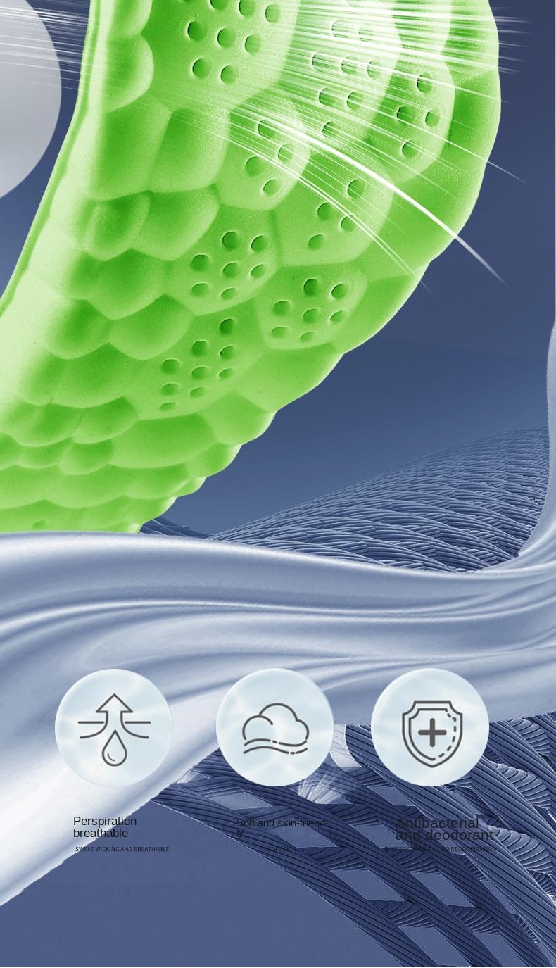 4D Massage Shoes Insoles Super Soft Latex Sports Insole for Feet Running Basket Shoe Sole Arch Support Orthopedic Inserts Unisex