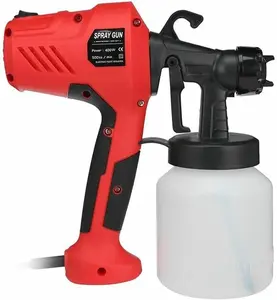 HVLP Control Spray Stain Sprayer by Paint Q, Adjustable Flow Knob, 5 Copper Nozzles & 3 Spray Patterns, Easy to Clean, for Furniture, Cabinets, Fence, Walls, Doors, Garden Chairs