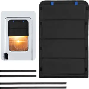 RV Sunshade - Thickened Version, Folding Curtain for Door, Car Sunshade, Durable Accessories