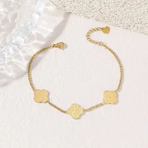 18K Plated Bracelet - Featuring Patience, Thankful, Trust Inspirational Themes