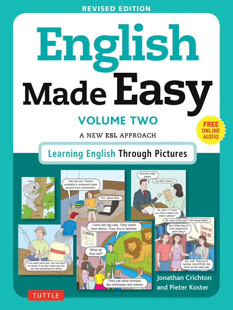 USED Book - English Made Easy, Volume Two: A New ESL Approach: Learning English Through Pictures by Crichton, Jonathan (Paperback) - english