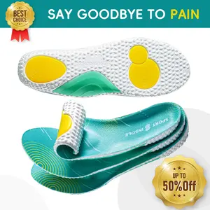 High Arch Support Orthotic Insoles For Men women,Cloud insoles for Men and women,4D Technology insole,Adjustable by cutting,shock absorption Foot pain relief,Soft Breathable sport shoe insole