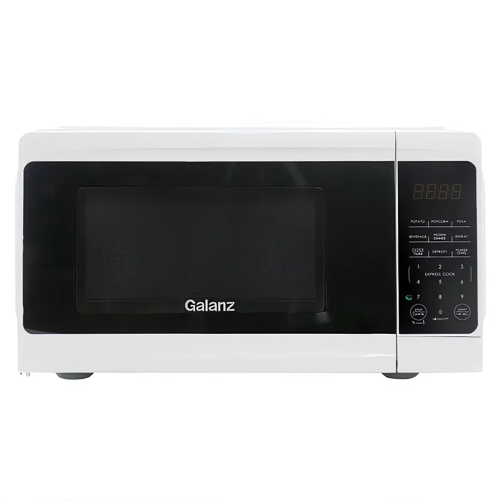 Galanz White 20L Compact Solo Microwave Oven - Household Kitchen Appliance with Ventilation Slots for Efficient Cooking, Heating
