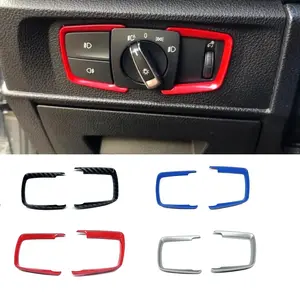 Car Headlight Adjustment Switch Decorative Frame Trim Sticker For Cars Compatible with BMW 1 2 3 4 Series F30 F31 F32 F34 F20 F36 X1 X2  X5 X6 F15 F16