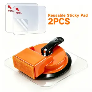 Floor Gap Fixer Tool fathers day gift Suction Cup Gap Puller with 2 Reusable Sticky Pads & Rubber Mallet, Heavy Duty Repair Tool, Laminate Flooring Tools, Vinyl Floor Repair Kit, Gap Tool