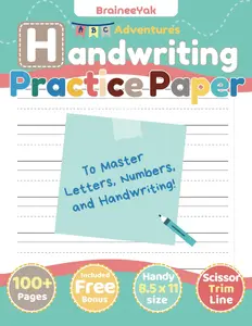 Handwriting Practice Paper for Young Kids to Master Letters, Numbers, Cursive and Writing: Lined Practice Pages for Preschool, Pre-K