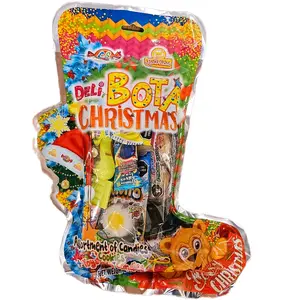 Deli Bota Navideña - Surtido de Dulces, Galletas y Juguetes con Dulces 110g - Sweet, Snack Candy Bonbon