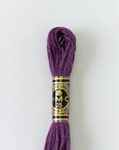 DMC Embroidery Stranded Thread - Six-Strand Embroidery Floss - 327 - Dark Purple
