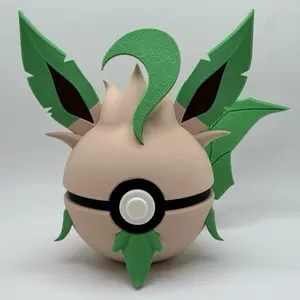 Leafeon Themed Decorative Pokeball - Unique Design for Collectors and Fans of the Pokeball Game