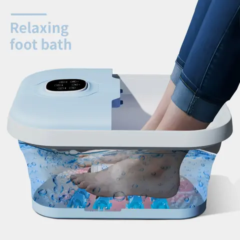 Bubble Mate Foot Spa 2000ml ABS Foot Bucket with Invigorating Bubbles & Splash Proof Design for Neuropathy Relief & Relaxation tiktokshopbacktoschool