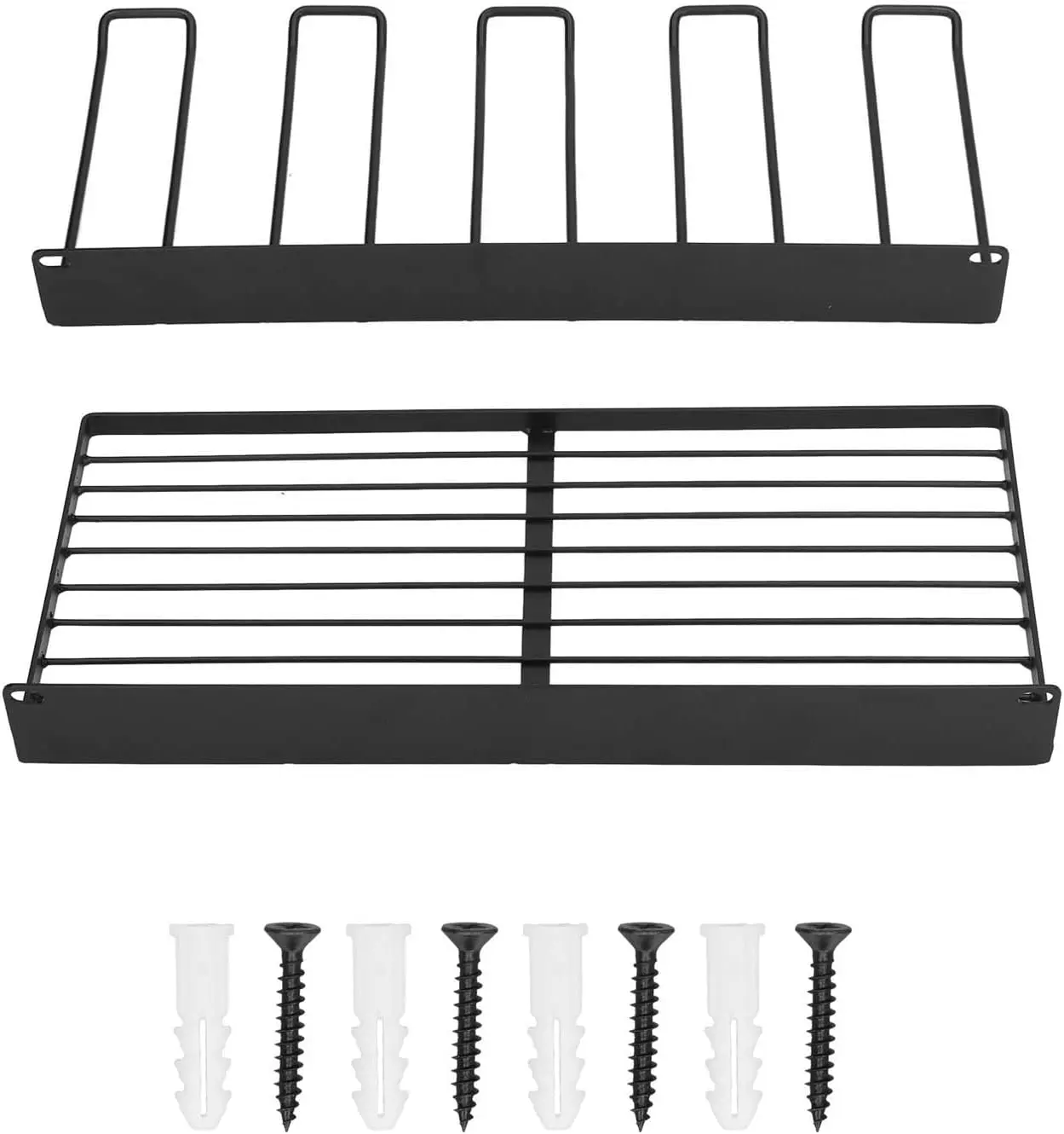 Set of 2 Power Tool Organizer Wall Mount Cordless Drill Holder Metal Shelf Organization
