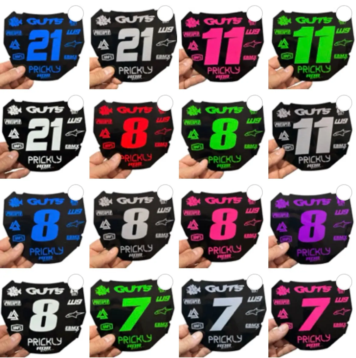 ODI Plate Decals - Solid Colors — 11 Logo Design
