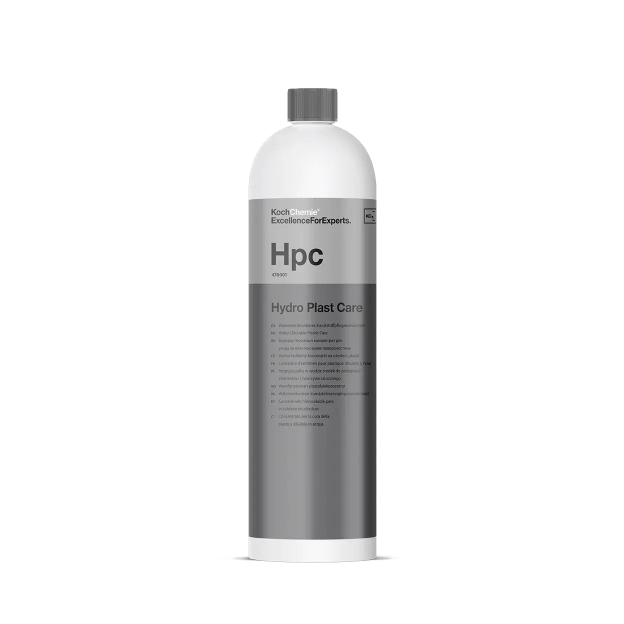 Koch Chemie Hydro Plast Care Hpc | Dilutable Plastic & Rubber Dressing | Adjustable Gloss, UV Protection | 1L