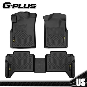 Fit for 2005-2025 Toyota Tacoma TPE Car Floor Mats,Mats for Crew Cab Pickup 4-Door,All Weather Protection Rubber Liners,Waterproof Anti-slip Durable Floor Mats Upgraded Version G-PLUS