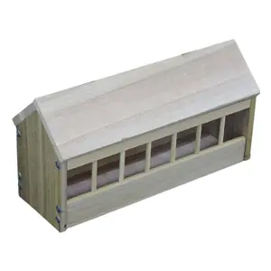 Pigeon Feeder Trough Less Waste Feeding Dish Wooden Chicken Feeder  Trough Dish for Birds Pigeons Ducklings  Home