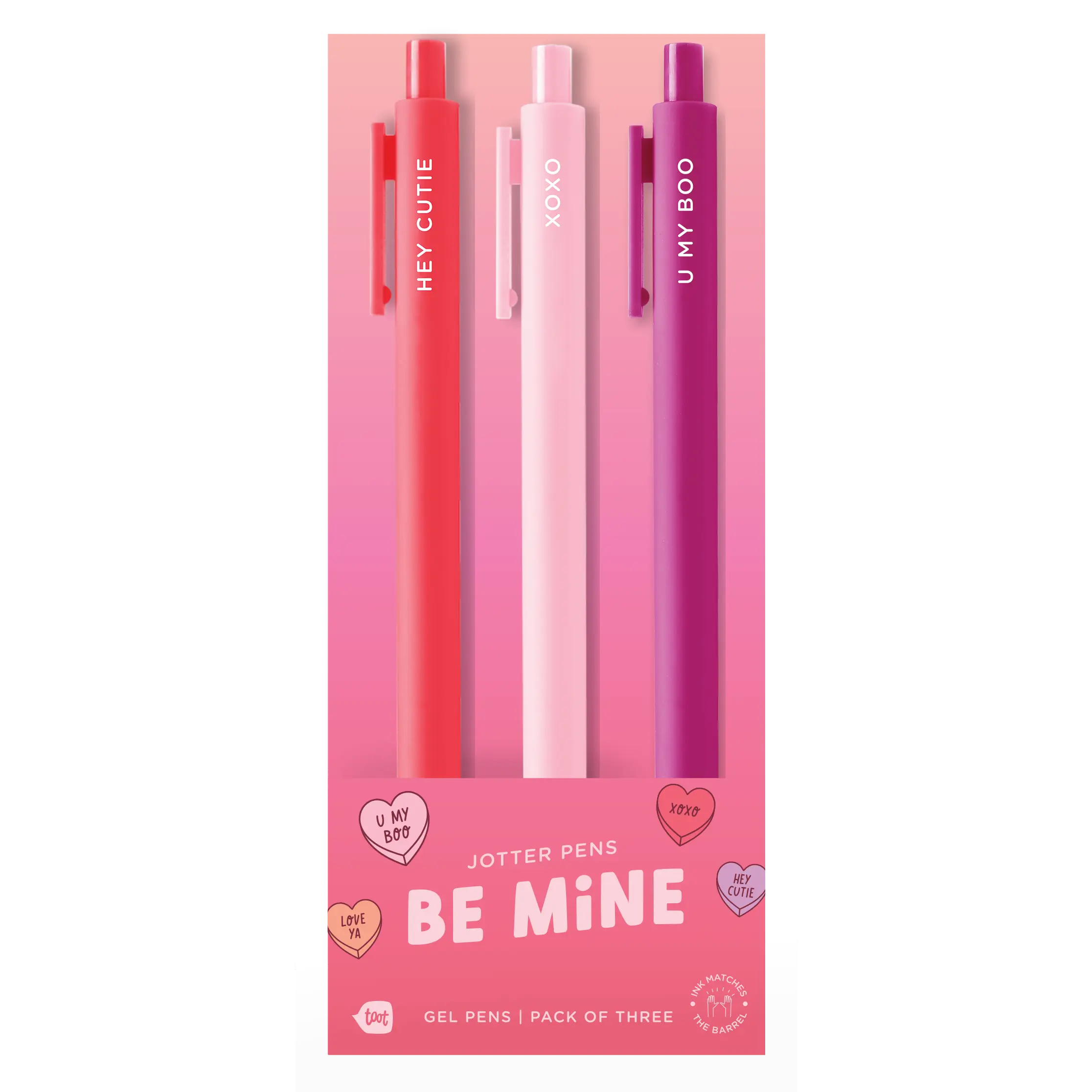 Jotter Pen 3-Pack (Valentine's) Be Mine