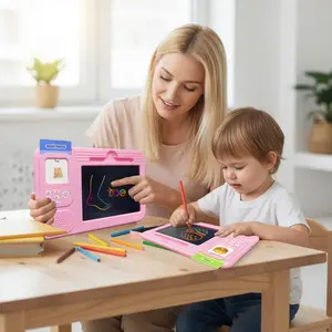 LCD Digital Writing Tablet Kids - Drawing Tablet Toddler Toys Learning Montessori - Autism & Speech Therapy Toys - Kindergarten Gifts, Erasable and Reusable Toddler Doodle Board , Ideal Drawing Pad for Educational Learning Toy for Ages 3-8