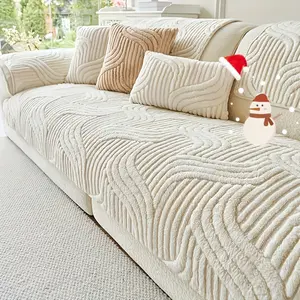 machine washable Pet Couch Cover for Sectional Sofas (Sold Individually), Thick Plush Anti-Slip sofa pad Protector, Boho Style Dustproof slipcover