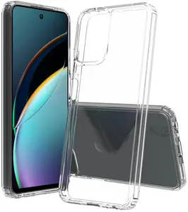 Clear Case for Motorola Moto G Play 2024, Aquaflex Semi-Flexible TPU [Shock Absorbing] Transparent Phone Cover
