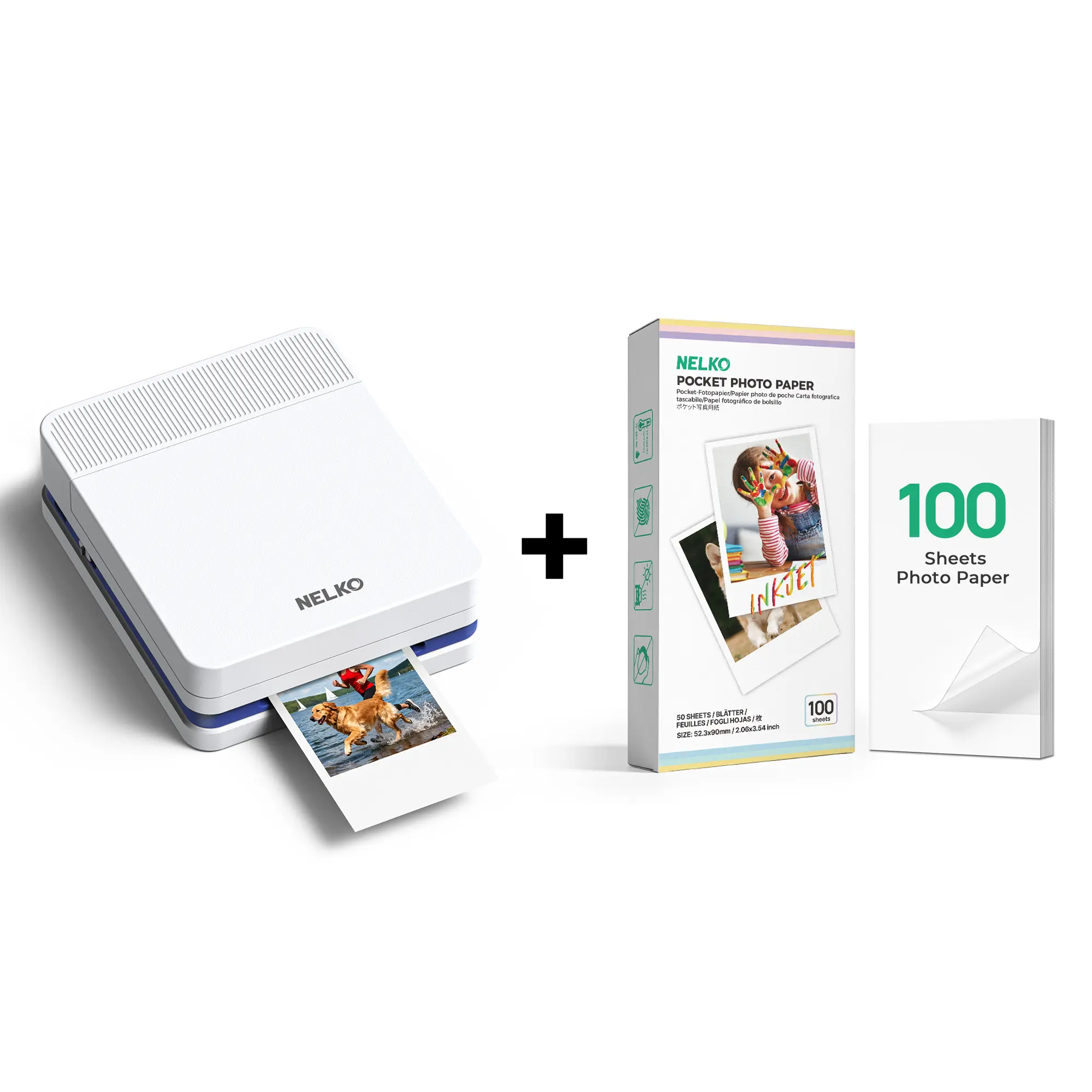PP03 White+100 Non-Sticky Photo Sheets