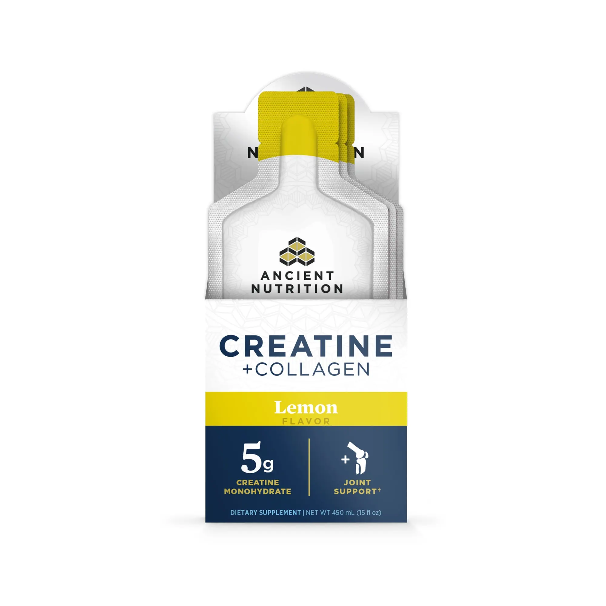 Creatine + Collagen | Gel Packs Lemon (15 Servings) Creatine + Collagen | Gel Packs Lemon (15 Servings)