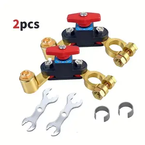 Car Battery Power Cut-Off Switch Breaker, Pure Copper Stable Transmission High Conductivity Disconnect Switch Smart Battery Disconnect for Car Truck Boat Rv Supplies