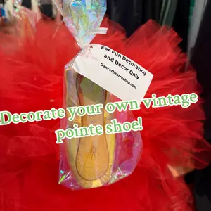 DanceTheatreShop Vintage Pointe Shoe Decor for Fun Decorating and Decor Only Create Your Own Unique Dance Accessory Perfect for Dance Studio Aesthetics