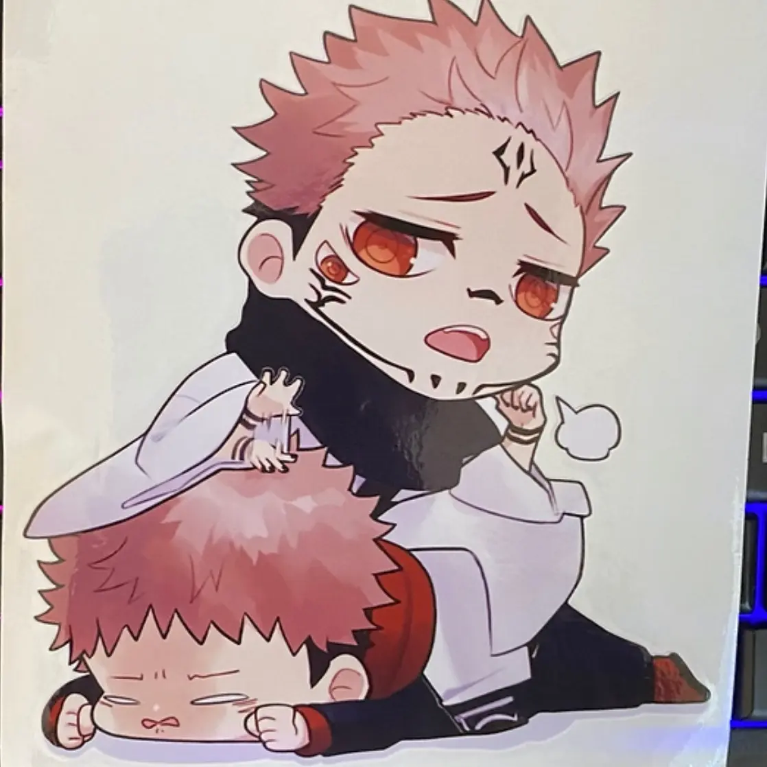 Itadori & Sunkuna Peek Anime Car Sticker