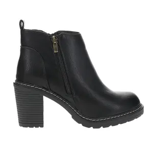 Corkys Womens Rocky  Casual Boots Mid Heel 2-3" - Black