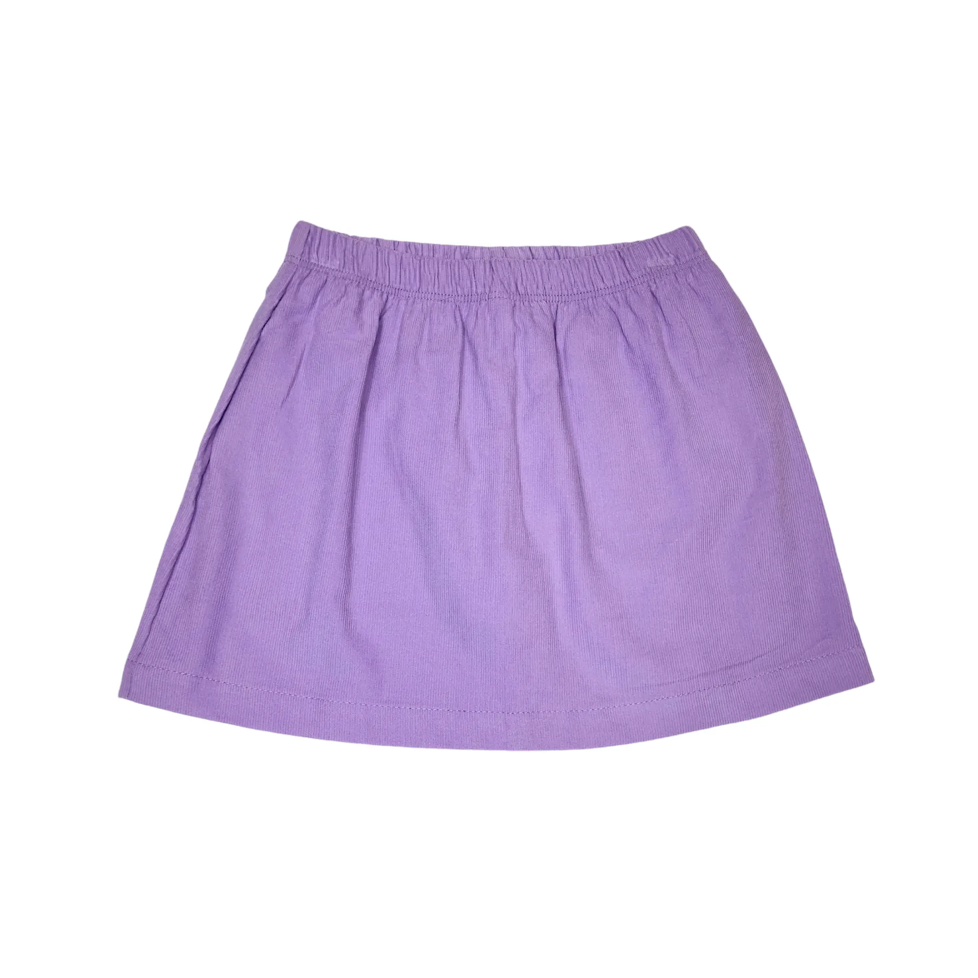 Cord Skirt Plain Lavender