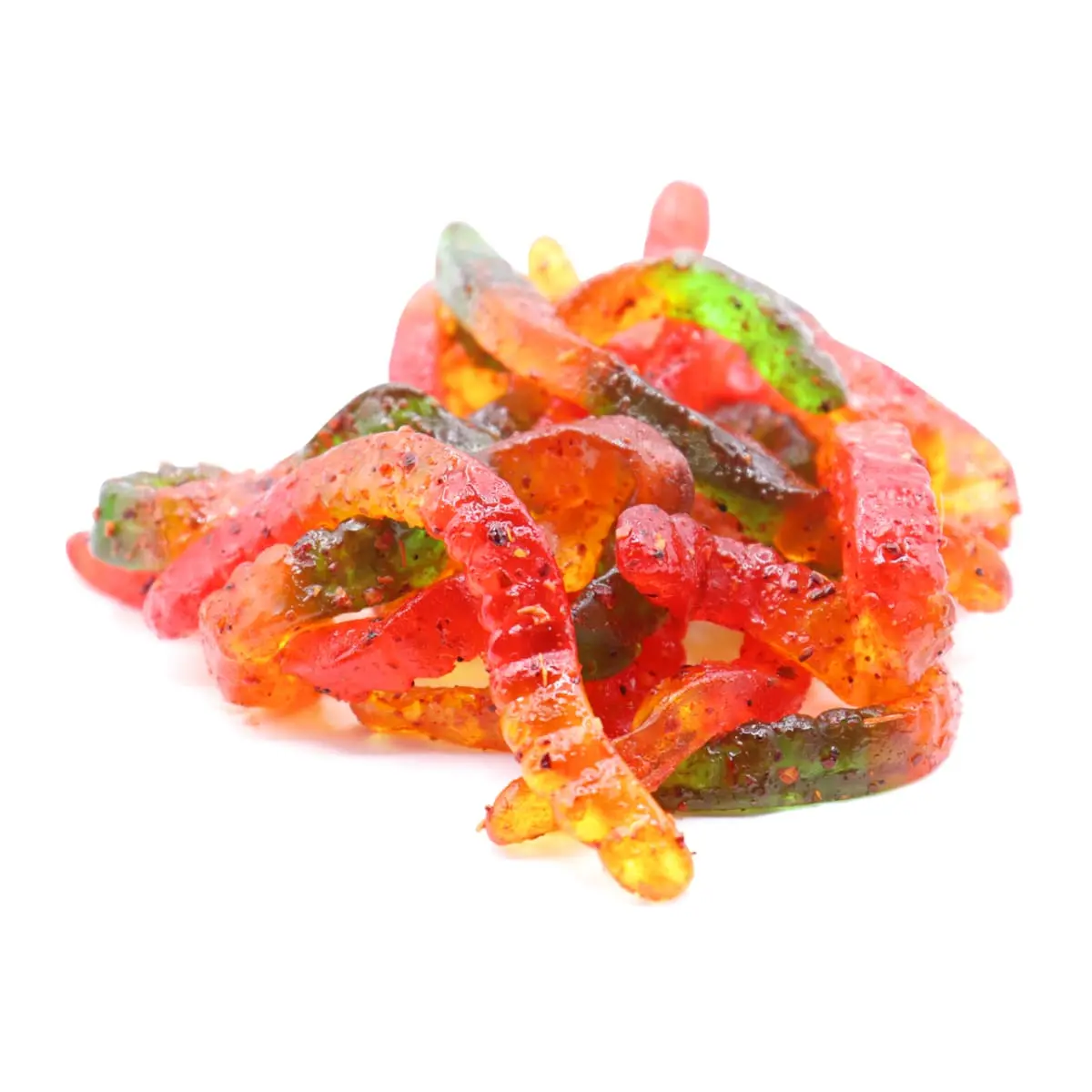 L'Orenta Chamoy Gummy Worms Candy 8 oz Container