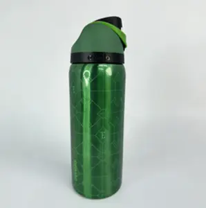 Owala USA Popular Green Owala Stainless Steel  32oz Insulated Water Bottle | One-Hand Carry Loop for Gym, Hiking & Office | 24hr Cold Retention Drinkware Flasks Tumbler Mug Bottled Portable