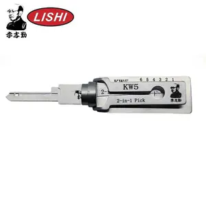 ORIGINAL LISHI - KW5 / 6-Pin - Kwikset Keyway Tool / 2-In-1 Pick & Decoder / AG