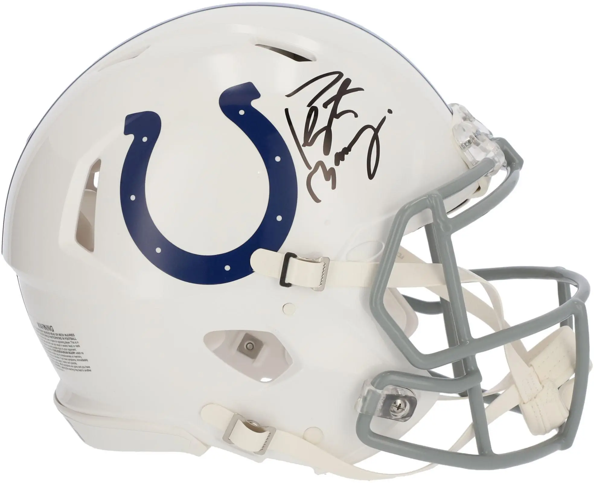 Peyton Manning Indianapolis Colts Autographed Riddell 2020 Speed Authentic Helmet - Fanatics Authentic Certified