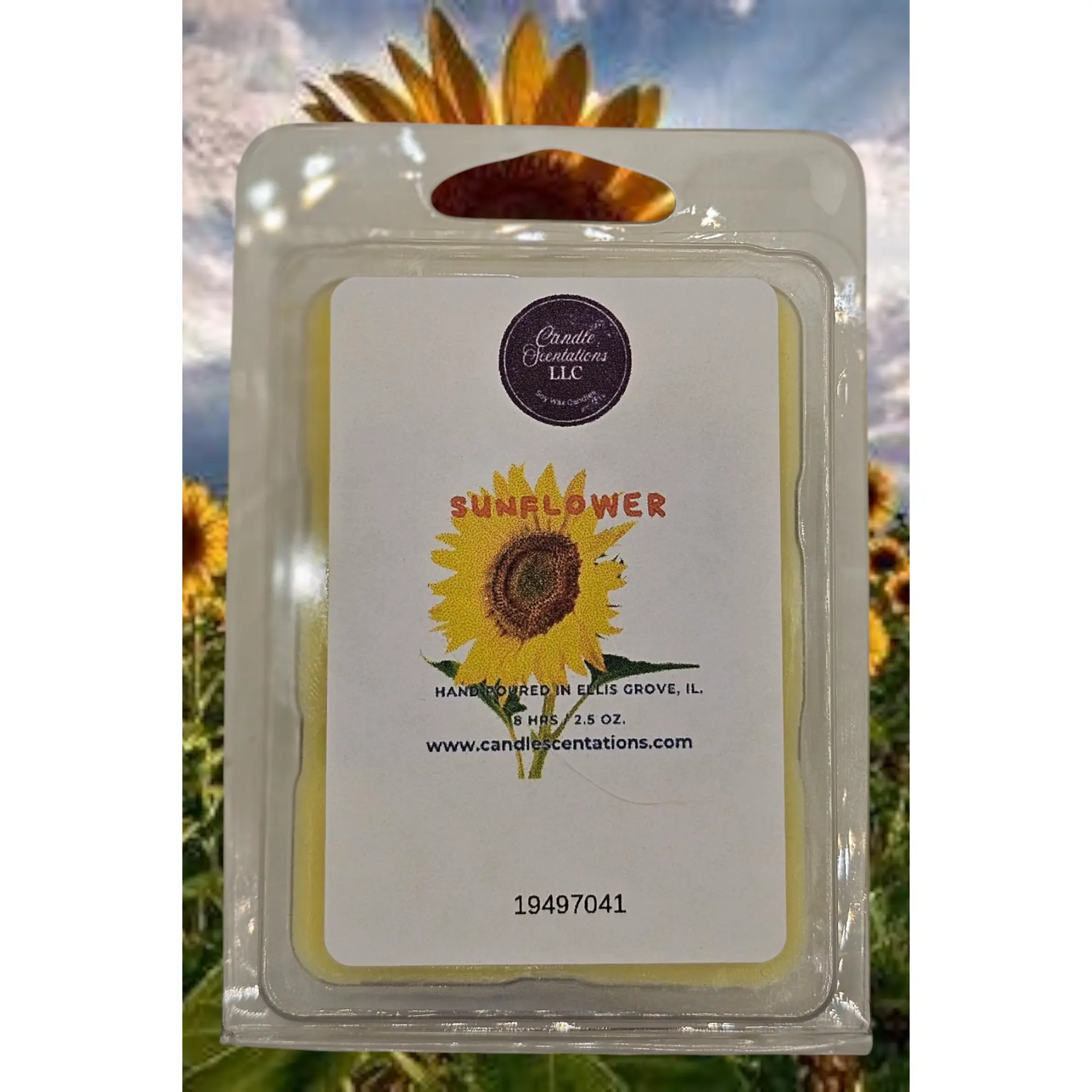 Sunflower type 2.5oz. Wax Melt Candle Decor Scented Floral Decoration Aroma Ornaments Freshener Perfume