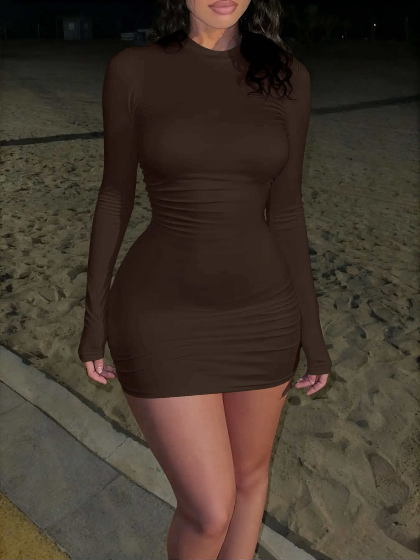 abigail mini dress En Saison Abigail V-neck Mini Dress