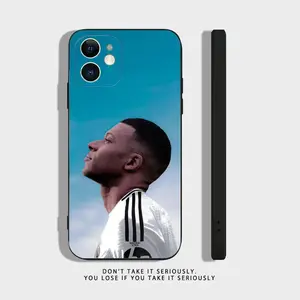Football Star M-MbappeS-S Phone Case For iPhone 17 Air 16,15,14,13,12,11,Pro,MAX Soft Silicone Black Shockproof