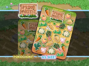 Pixel Farm Springtime Harvest Sticker Sheet!