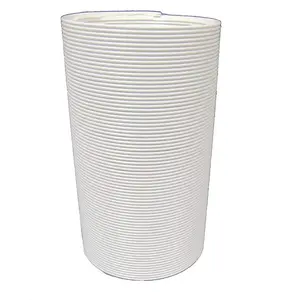 Air Conditioner Expandable Vent Hose 5.9" Diameter 60" Length, White, Flexible Design for Enhanced Airflow