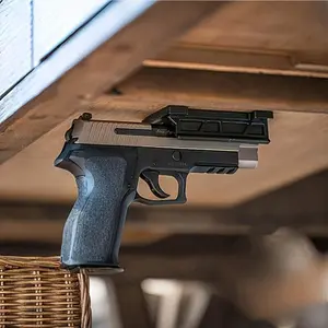 Gun Magnet Mount Holster for Vehicle and Home - Magnetic Handgun Mount, Designed for Self Defense, Gun Holder Accessories for Handgun, Pistol, Truck, Car, Wall, Safe.