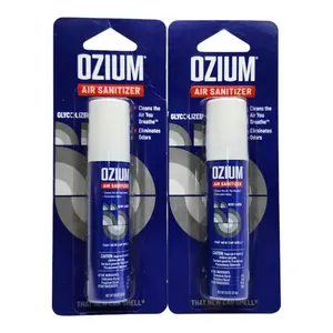2 Pack, Ozium Room Spray 0.8oz - Air Freshener for Home Use, Pet Eliminator, Scented Fragrance, Quick and Effective Odor Eliminator