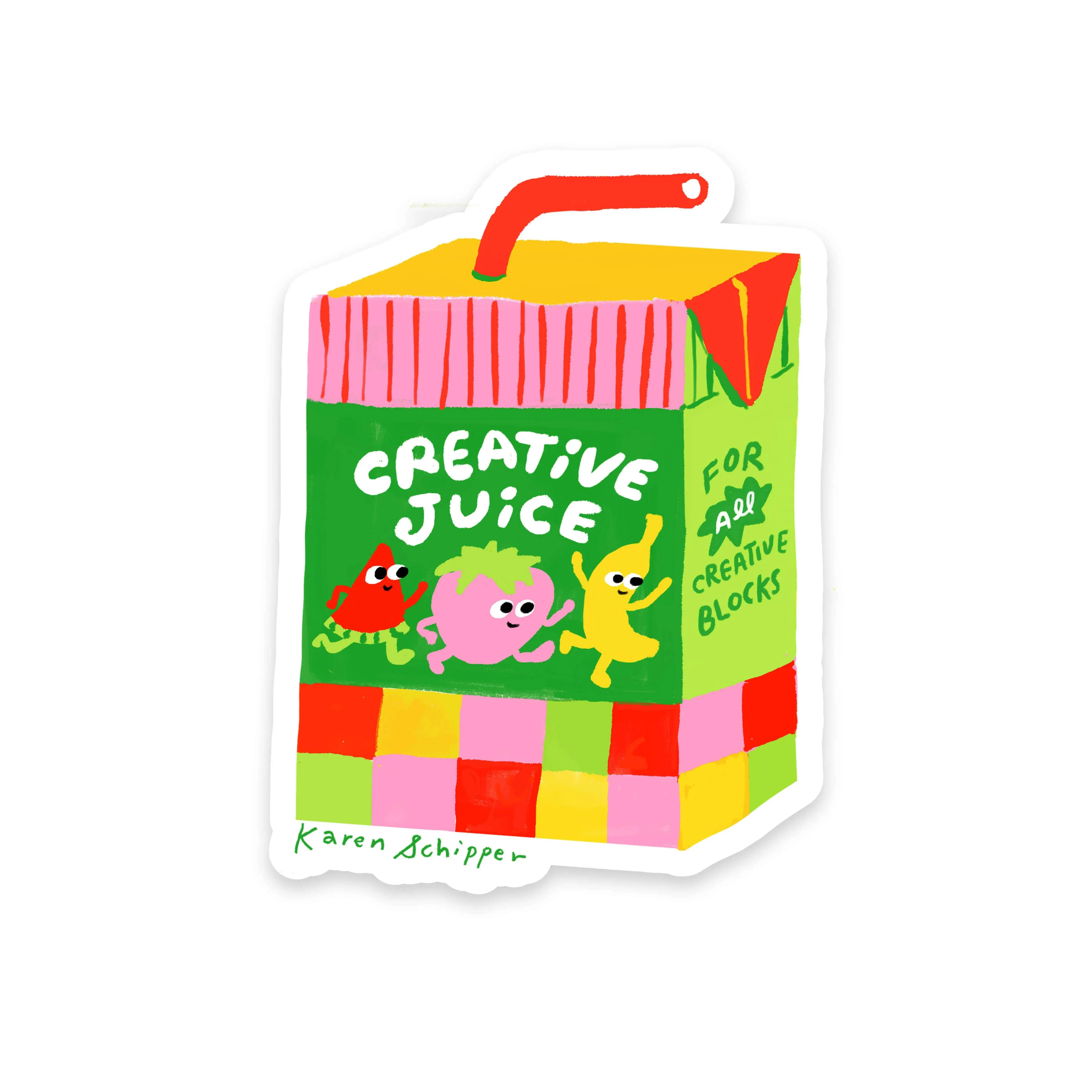 Creative Juice Vinyl Sticker – Inspirational Cute Sticker