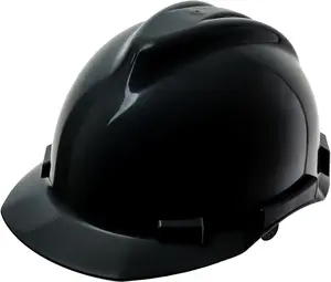 4 Point Ratchet Red Hard Hat - HH10R4P -Black