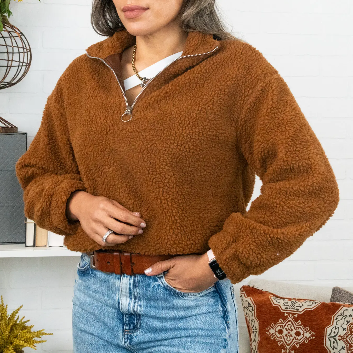 Teddy Half Zip Jacket Teddy Half Zip Jacket