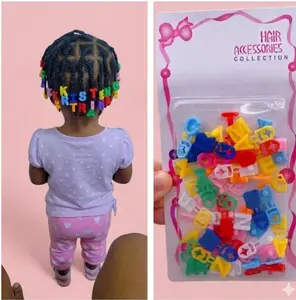 A B C Mini  Alphabet Hair Beads For Kids