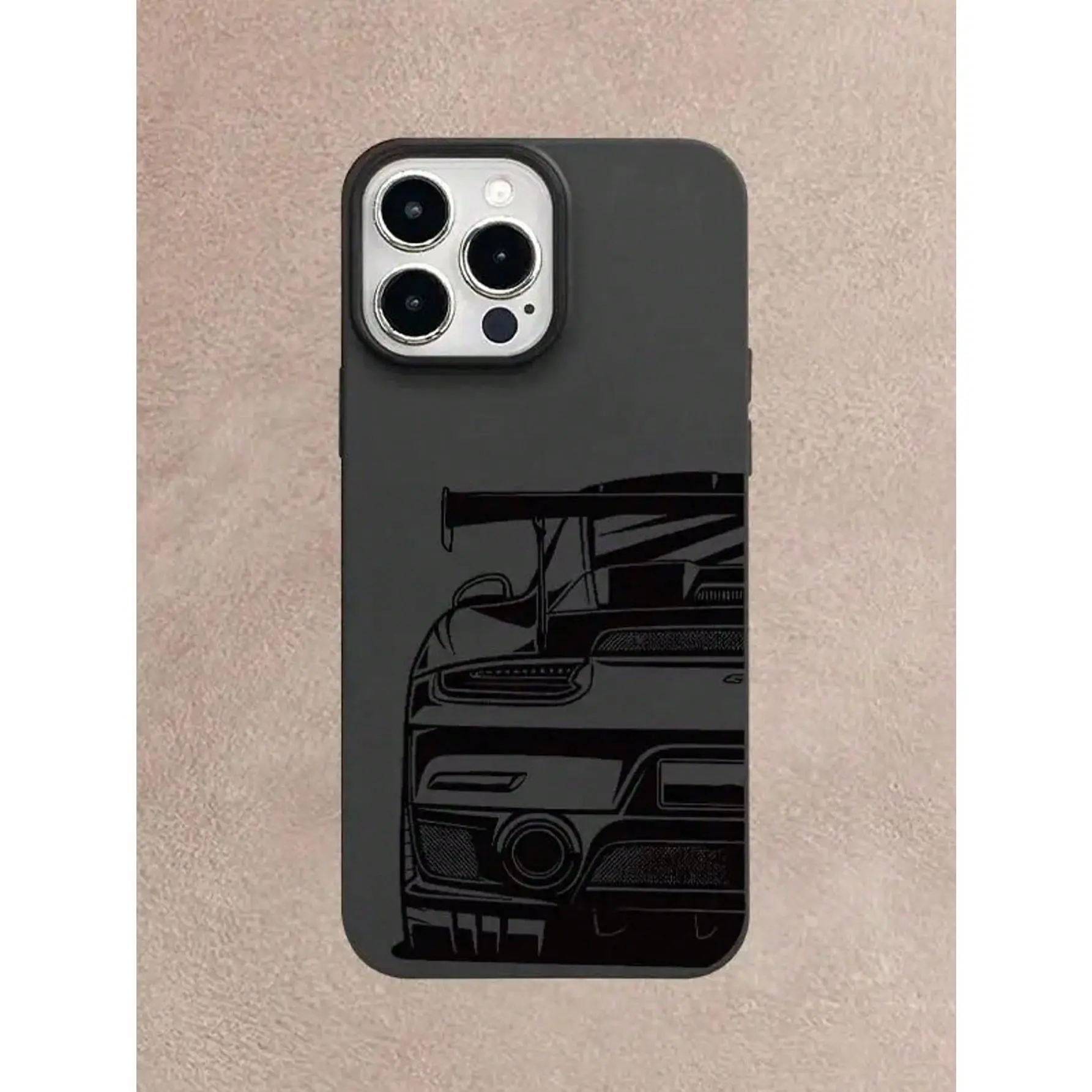 Luxury Car Design TPU Smartphone Casing - Shockproof, Large-Hole UV-Printed, 360-Degree All-Around Protector, Sweet-Cool Handheld Cover, Fits iPhone 17+/16/15/14/13/12/11, Mobile Phone Accessory, Ideal Holiday Gift